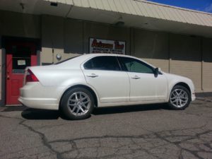 Window Tinting Services on white car